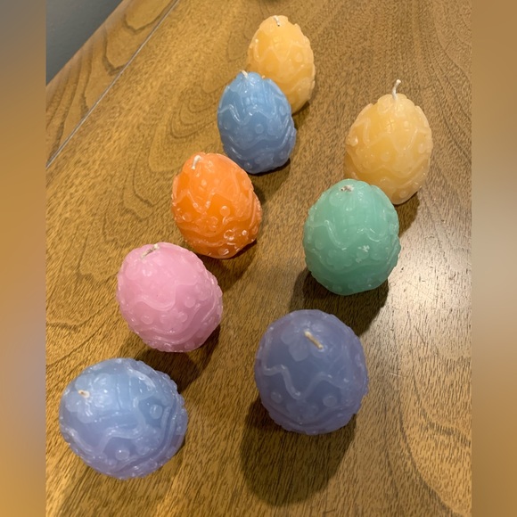 EASTER EGG PACK OF 8 CANDLES, New, Not In Original Packaging - Picture 4 of 7